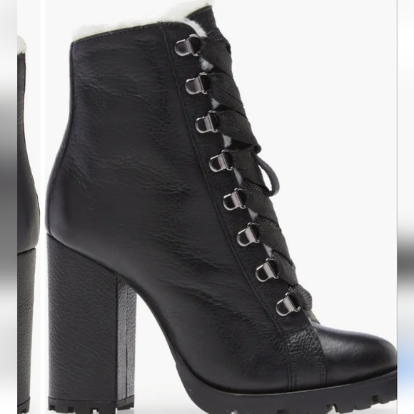 Sale! Like new Shutz Zara Fur lined Booties size 9.5 - Picture 1 of 5